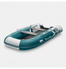 Надувная лодка GLADIATOR E380S белый-морской зеленый