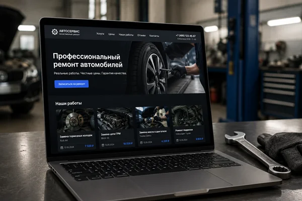 Сайт для автосервиса из заказ-нарядов